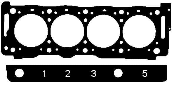 Gasket cylinder head 147.031
