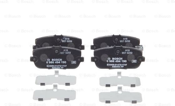 Brake Pad Set, disc brake 0986494190