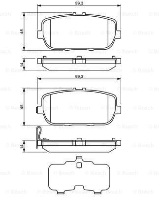 Brake Pad Set, disc brake 0986494190 - image 7