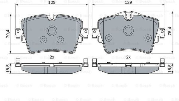 Brake Pad Set, disc brake 0986494940