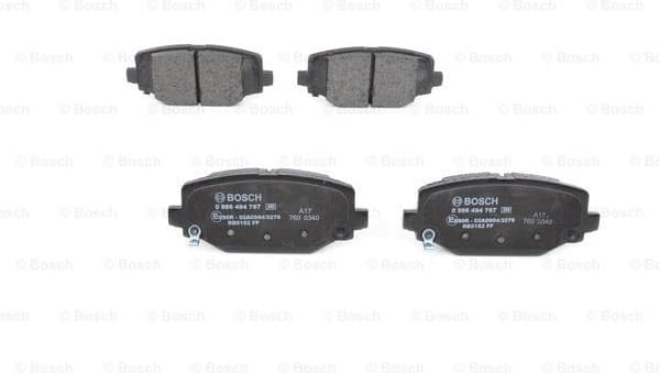 Brake Pad Set, disc brake 0986494767