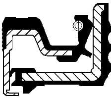 Shaft Seal, wheel hub 01029698B
