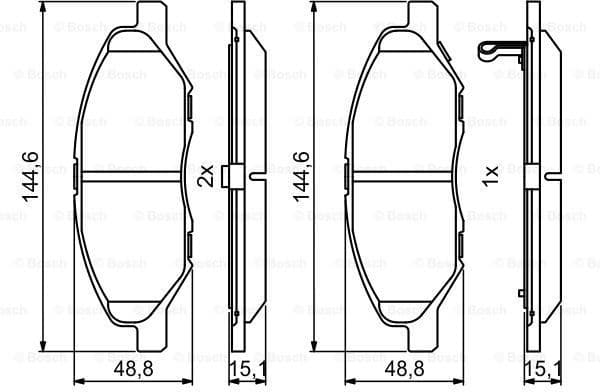 Brake Pad Set, disc brake 0986494867 - image 7