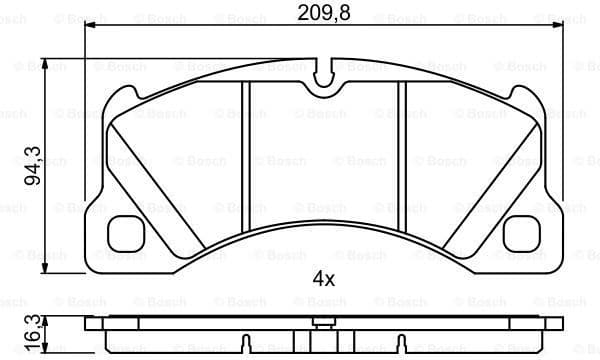 Brake Pad Set, disc brake 0986494787 - image 7