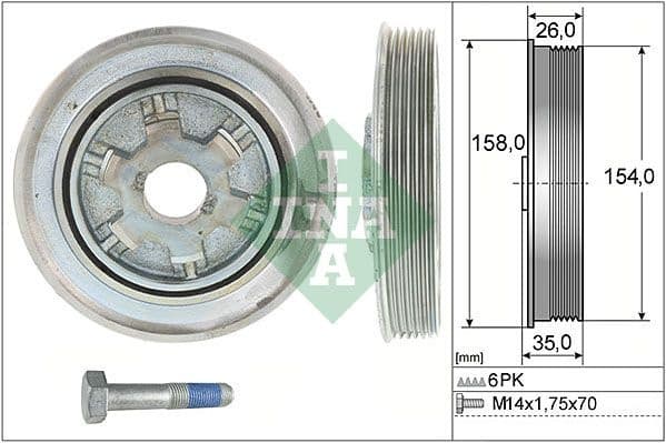 Belt Pulley, crankshaft 544011220