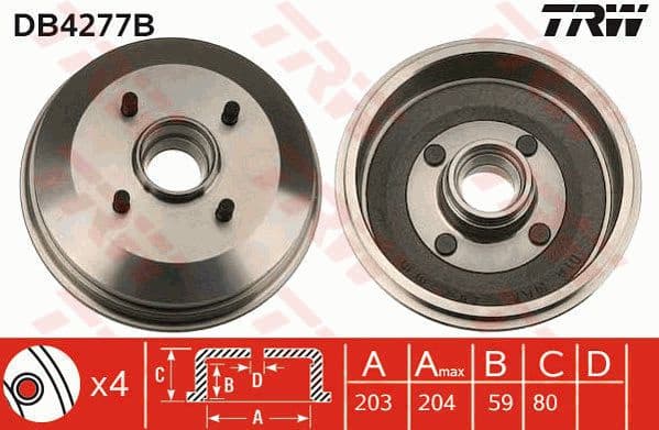 Brake Drum DB4277B