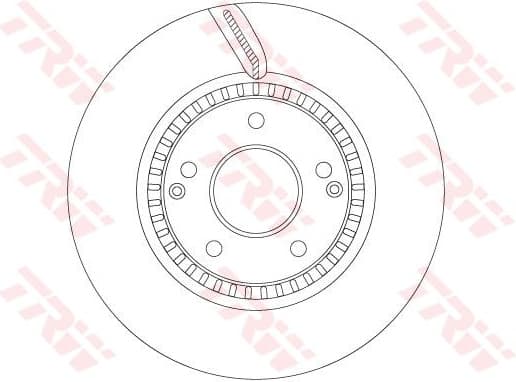 Brake Disc TRW SINGLE DF6884S
