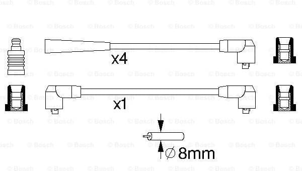Ignition Cable Kit 0986356726 - image 5