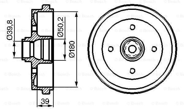 Brake Drum 0986477111