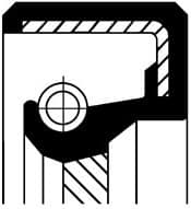 Shaft Seal, crankshaft 12010701B