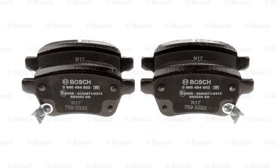 Brake Pad Set, disc brake 0986494802