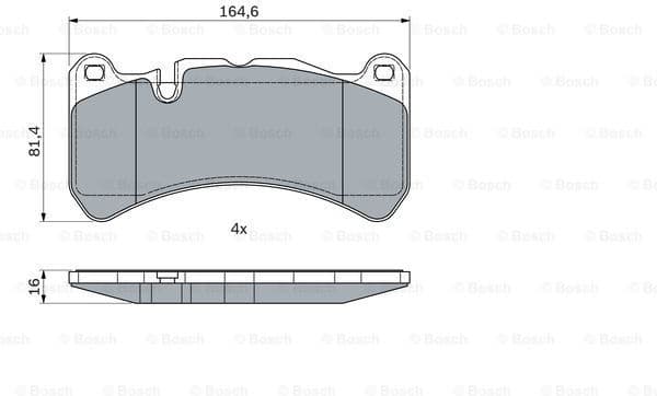 Brake Pad Set, disc brake 0986494965
