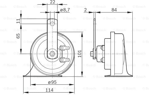 Air/Electric Horn 0986AH0503 - image 5