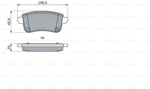 Brake Pad Set, disc brake 0986494978