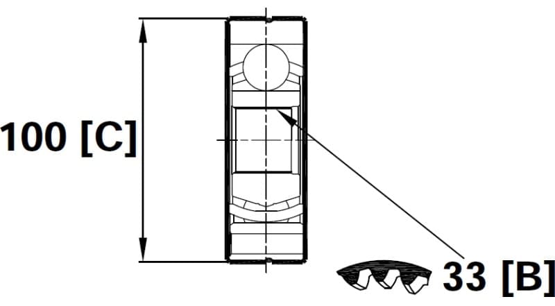 CV joint inner 16-1010