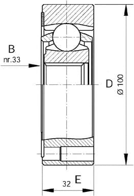 CV joint inner 16-1012