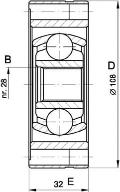 CV joint inner 16-1024