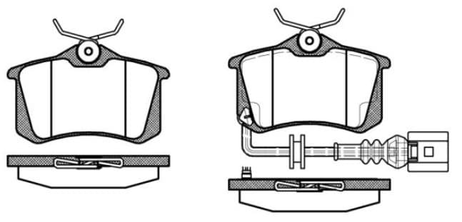 Brake pads rear 181593703