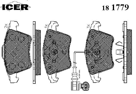 Brake pads front 181779