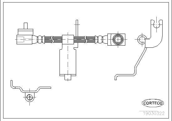 Brake hose front 19030322 - image 2
