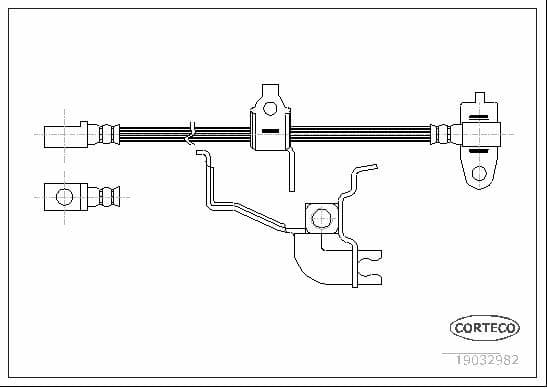 Brake hose front 19032982
