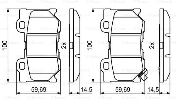 Brake Pad Set, disc brake 0986494863 - image 7
