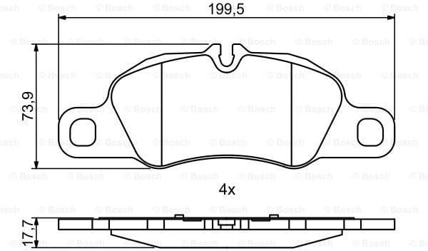 Brake Pad Set, disc brake 0986494784 - image 3