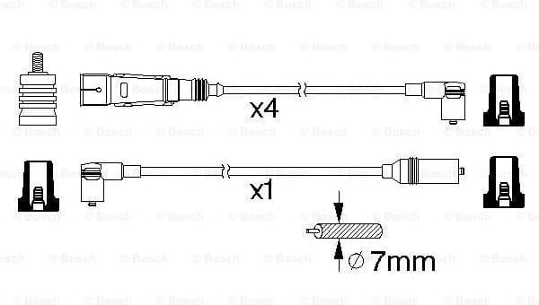 Ignition Cable Kit 0986356358 - image 5