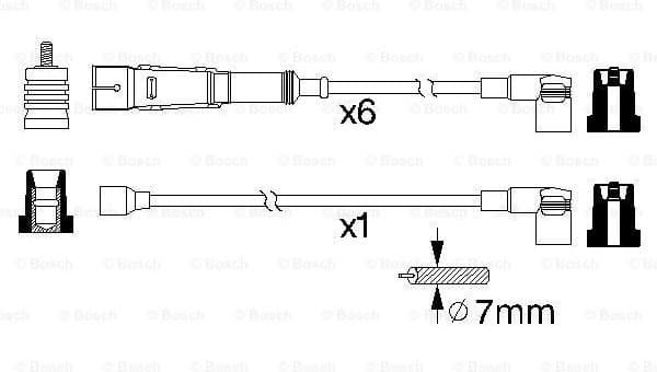 Ignition Cable Kit 0986356336 - image 5
