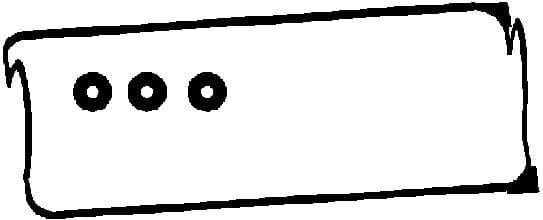 Gasket, cylinder head cover 440175P