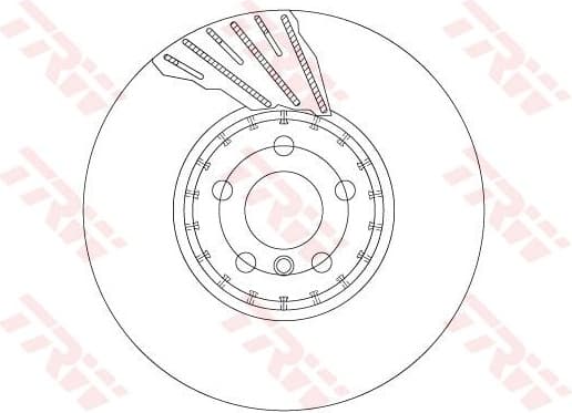 Brake Disc TRW SINGLE DF6891S