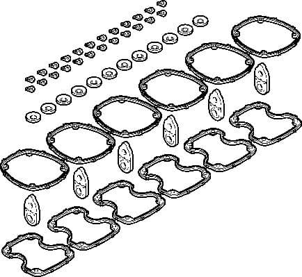 Gasket Set, cylinder head cover 563.252