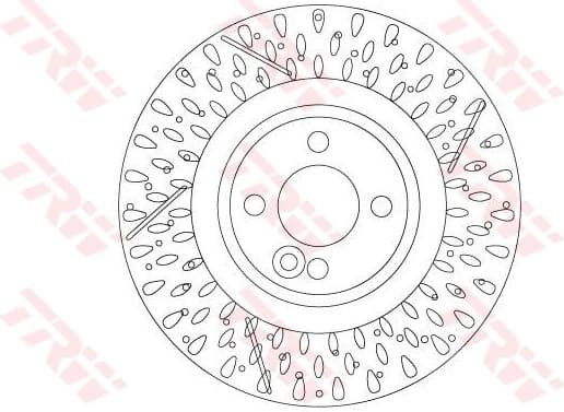 Brake Disc TRW SINGLE DF6930S