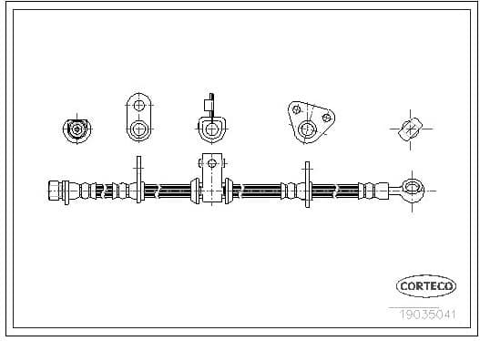 Brake Hose 19035041