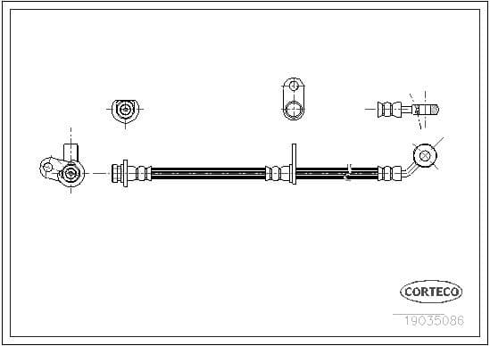 Brake Hose 19035086