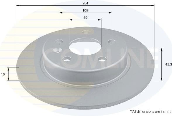 Brake Disc COATED ADC1166