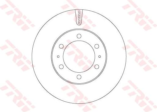 Brake Disc TRW SINGLE DF7827S