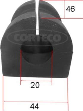 Mounting, stabiliser bar 49363595