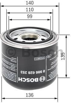 Air Dryer Cartridge, compressed-air system 0986628253 - image 5