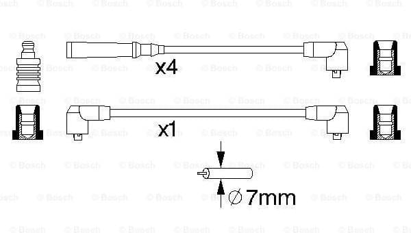 Ignition Cable Kit 0986356720 - image 5