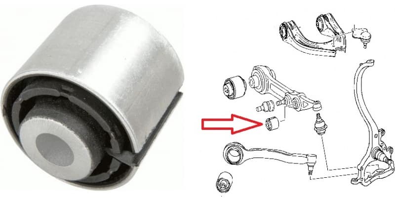 Silentblock front axle 26044 01