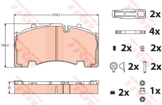 Brake Pad Set, disc brake GDB5093