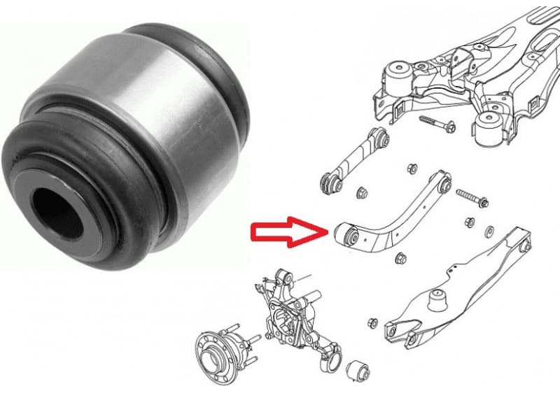 Silentblock rear axle IM1590