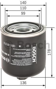 Air Dryer Cartridge, compressed-air system 0986628252 - image 5
