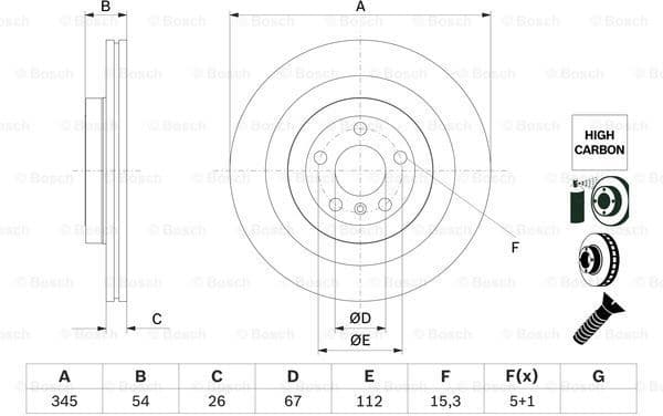Brake Disc 0986479F69