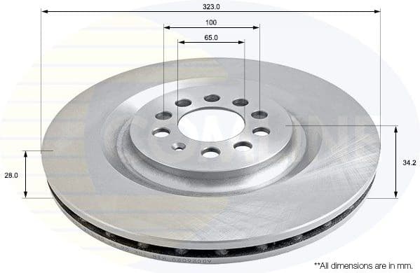 Brake Disc COATED ADC2602V