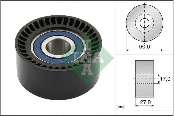 Deflection Pulley/Guide Pulley, timing belt 532074710