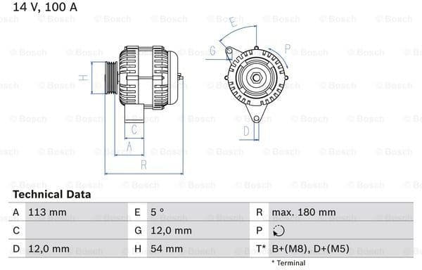 Alternator 0986083210