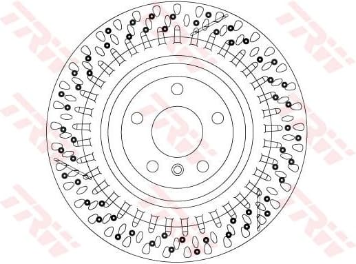 Brake Disc TRW SINGLE DF6835S