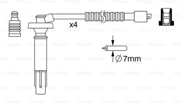 Ignition Cable Kit 0986357262 - image 5